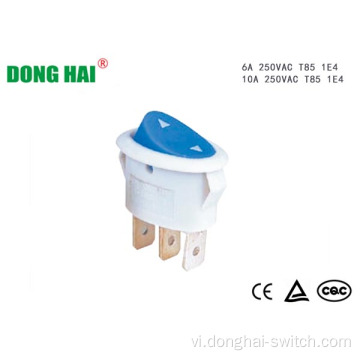 Nút bấm Rocker Switch trắng Vỏ 10A